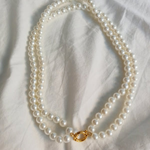 Collar Double pearl necklace